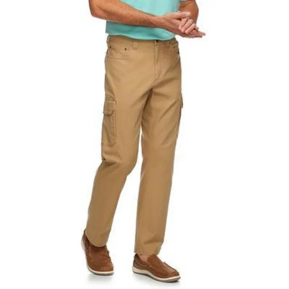 Croft & Barrow Men's Classic-Fit Canvas Cargo Work Pants Croft & Barrow Men's Classic-Fit Canvas Cargo Work Pants